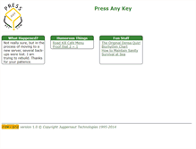 Tablet Screenshot of pressanykey.com